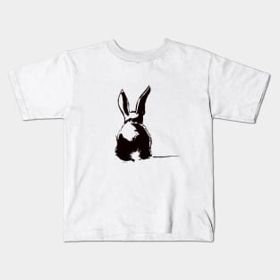 Black Bunny back Kids T-Shirt